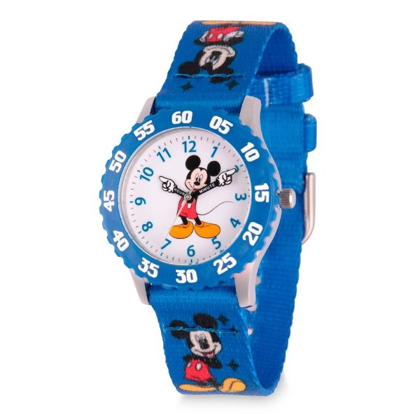 Mickey Mouse Time Teacher Watch for Kids – Print Band | shopDisney