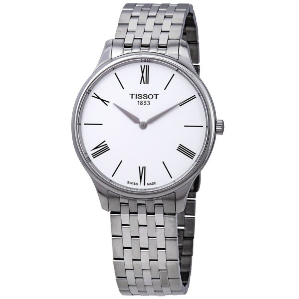 Tradition 5.5 White Dial Men's Watch T063.409.11.018.00