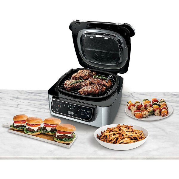 Foodi 5-in-1 Indoor Electric Countertop Grill with Air Fryer- AG302