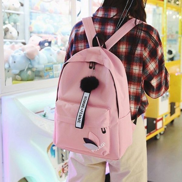 4.46US $ 50% OFF|Casual Waterproof Nylon Women Bags School Backpack for Teenagers Girls Travel Backbag Mochilas Female Small Bookbag Kawaii Bag| | - AliExpress