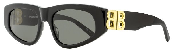 Women's Cateye Sunglasses BB0095S 001 Black/Gold 53mm