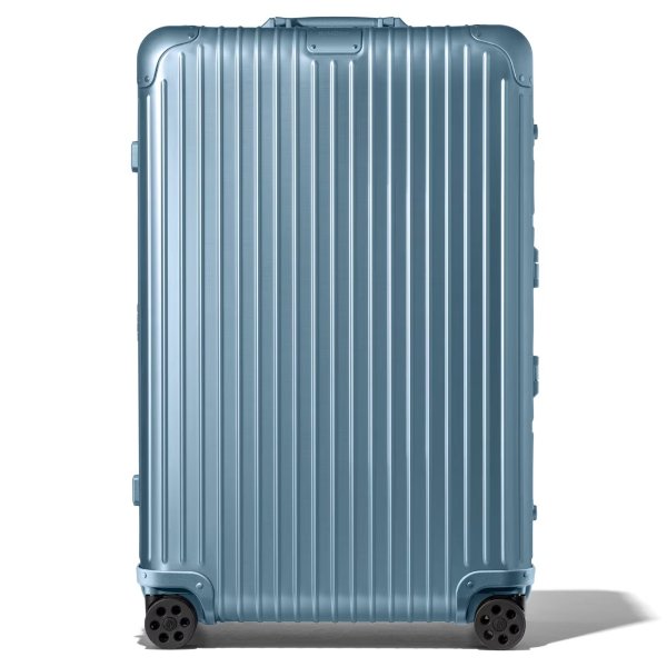 Original Check-In L Aluminum Suitcase | Arctic Blue | RIMOWA