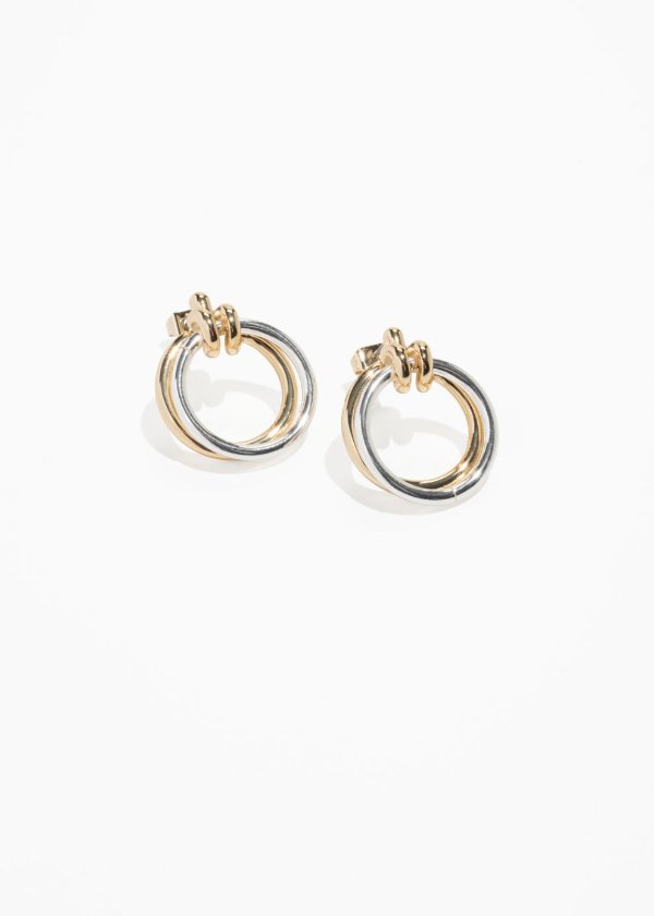 Duo Ring Earrings - Gold - Studs - & Other Stories US