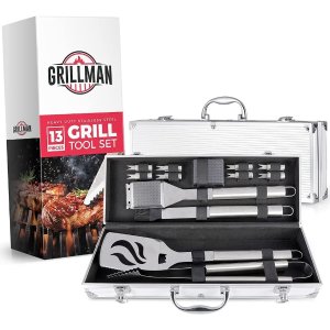 Grillman Grill Tool Set 13 Piece Barbecue BBQ
