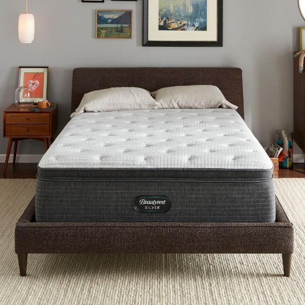 BRS900-C Twin Plush Pillow Top Mattress with 6 in. Box Spring