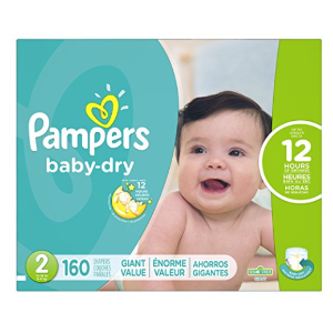 Pampers Baby Dry Diapers Size 2, 160 Count