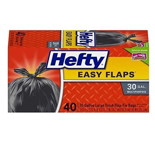 Hefty Easy Flaps Multipurpose Large Trash Bags