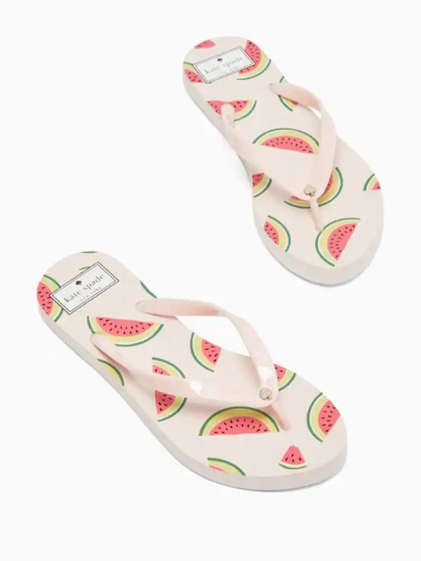 New Fiji Watermelon Flip Flops