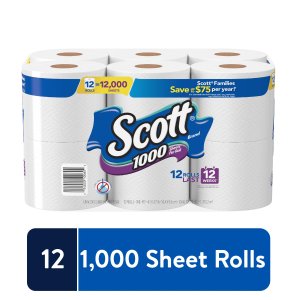 Scott 卫生纸手纸 12卷 共12000 Sheets