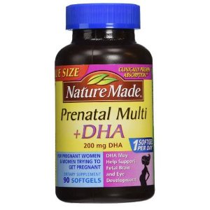 Nature Made PrenatalMulti + DHA 200 Mg Softgels, Value Size, 60 + 30 Liquid softgels