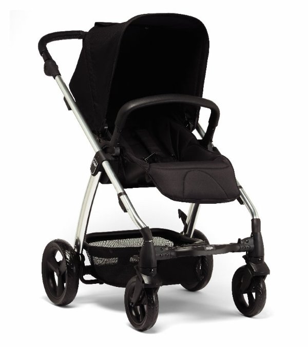 Mamas & Papas Sola 2 Chrome Stroller - Black Jacquard