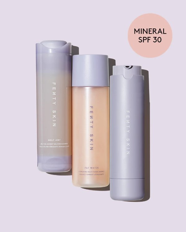 Start’rs Full-Size Bundle with Mineral SPF: Dry Skin Edition