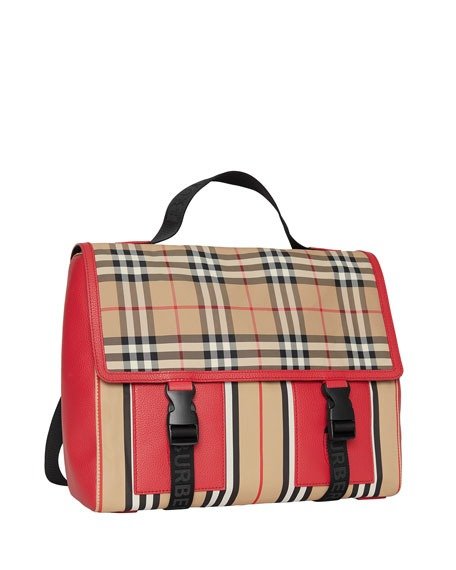 Kid's Check & Icon Stripe Backpack