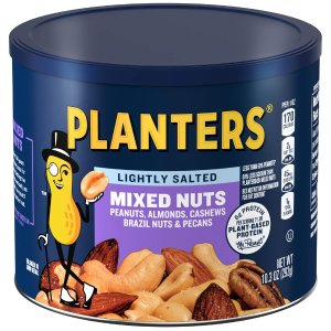Planters Lightly Salted Mixed Nuts, 10 oz Can