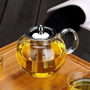 史低价：OBOR 精致玻璃滤茶壶，带茶滤650ml