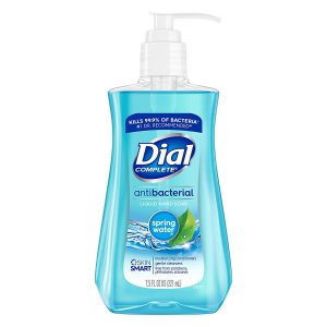 Dial Antibacterial Liquid Hand Soap, Spring Water, 7.5 Fluid Ounces