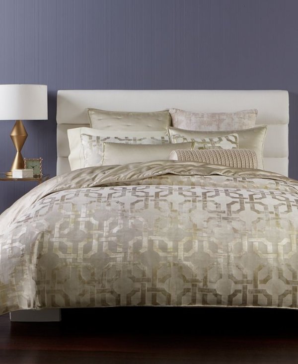 Fresco Bedding Collection, Created for Macy's Fresco Full/Queen Duvet Cover, Created for Macy's Fresco Full/Queen Comforter, Created for Macy's Fresco Quilted Full/Queen Coverlet, Created for Macy's