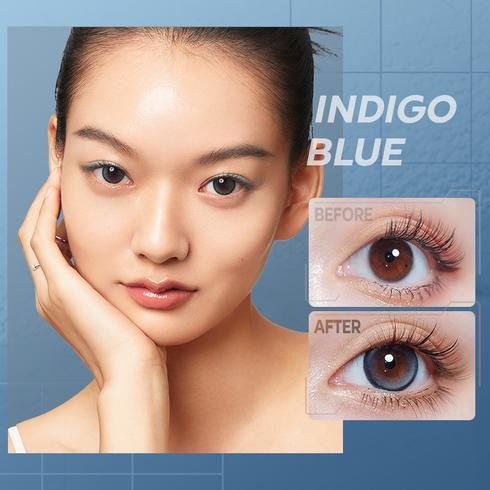 Indigo Blue Contacts 1-Day HighlightPro(10pcs)