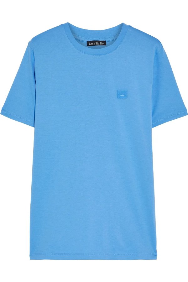 Ellison Face appliqued cotton-jersey T-shirt