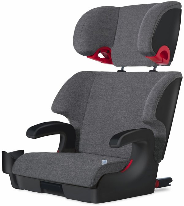 Clek Oobr High Back Belt Positioning Booster Car Seat - Chrome (Jersey Knit)