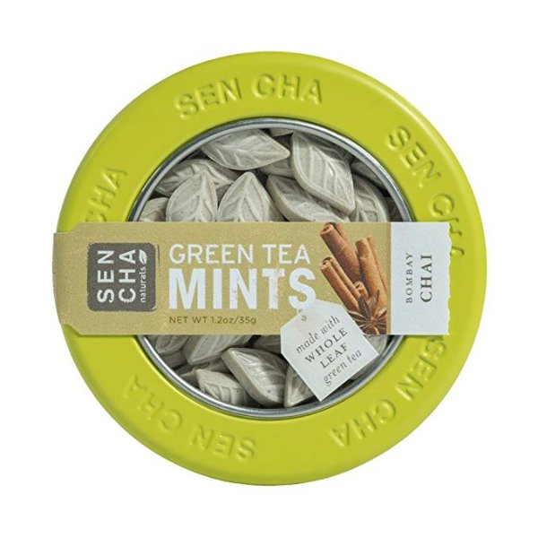 Green Tea Mints, Bombay Chai, 1.2 Ounce (Pack of 1)
