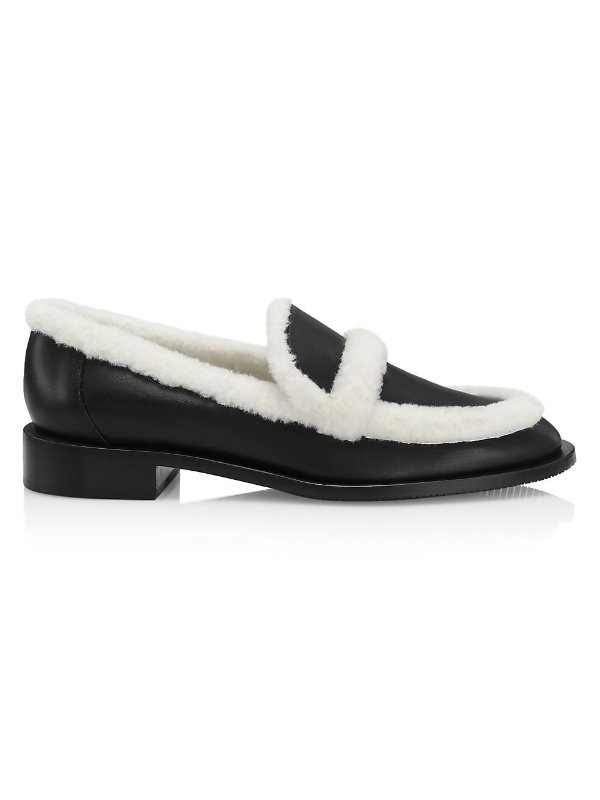 Shearling & Leather Loafers