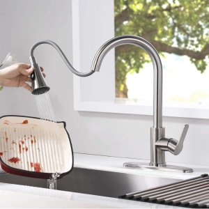 AMAZING FORCE Kitchen Faucet with Pull Down Sprayer