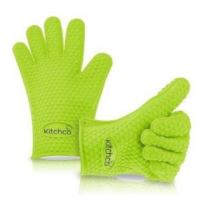 KitchCo Silicone Heat Resistant BBQ and Cooking Gloves