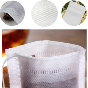 STGA Tea Filter Bags, Disposable Drawstring Seal Filter Tea Bags, Set of 200
