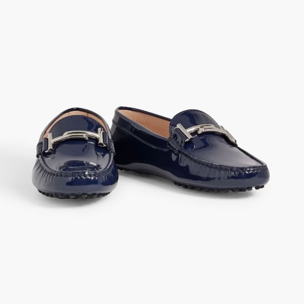 Double T patent-leather loafers