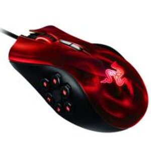 Razer Naga Hex MOBA PC Gaming Mouse Red