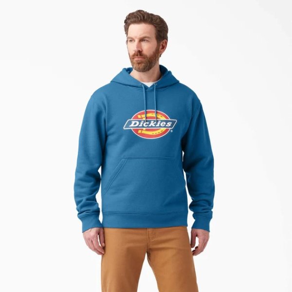 water repellent tri-color logo hoodie