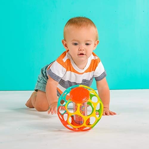 Rollin' Rainstick Rattle Easy-Grasp Toy, Ages 3 Months +