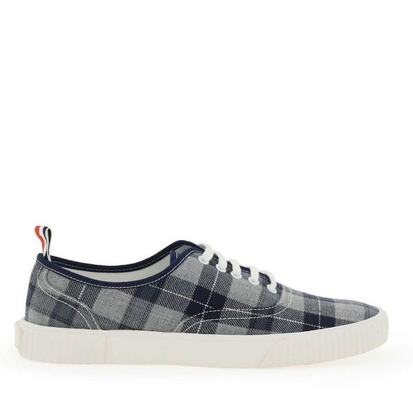 Checked Low-Top Sneakers