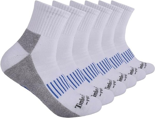 PRO Men's 6-Pack Quarter Socks