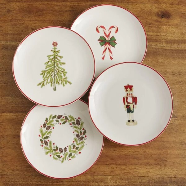 The Holiday Aisle Trimble Christmas Plates