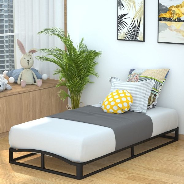 6" Modern Metal Platform Bed