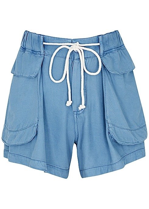 Off Shore blue cotton-blend shorts