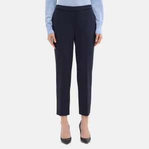 Theory buy 2 get 25% offCropped Slim Pull-On Pant in Crepe