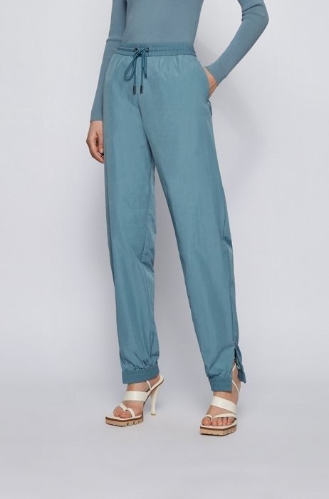 Relaxed-fit pants with cuffed hems and elasticized waist Relaxed-fit jacket in Italian virgin wool by boss