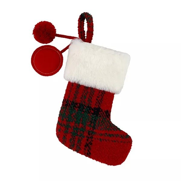 ® Mini Plaid Christmas Stocking