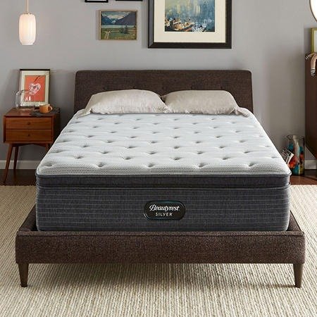 Silver Kayden Queen Plush Pillow Top Mattress Set - Sam's Club