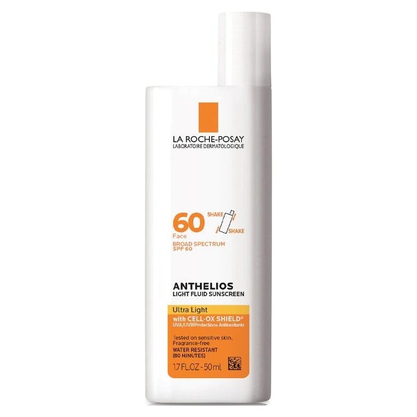 Anthelios Face Sunscreen SPF 60, Ultra Light Fluid