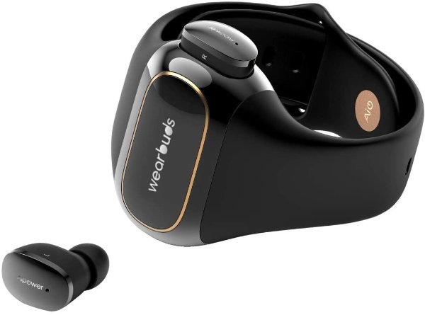 Aipower Wearbuds True Wireless Earbuds Fitness Tracker 2 in 1 Smart Watch