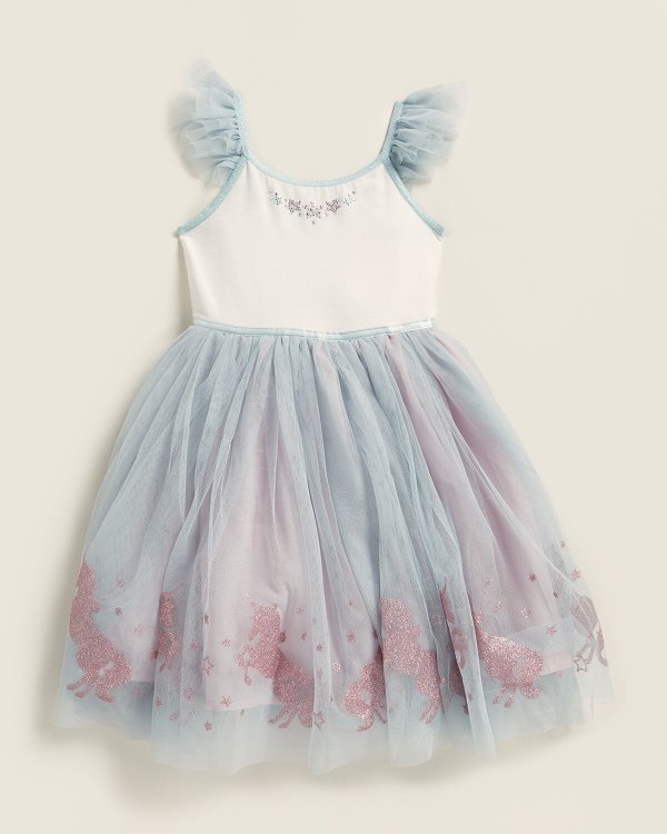 (Girls 4-6x) Unicorn Tulle Skirt Dress