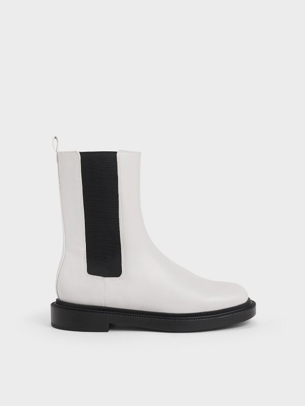 Classic Chelsea Boots - White