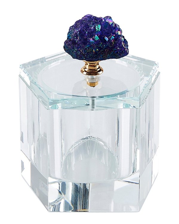 Purple Geode Crystal Box