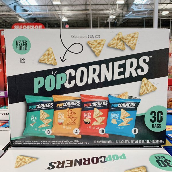 PopCorners Gourmet Popcorn, Variety Pack, 1 oz, 30-count
