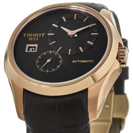 Couturier Automatic Rose Gold Tone Leather Strap Men's Watch T035.428.36.051.00