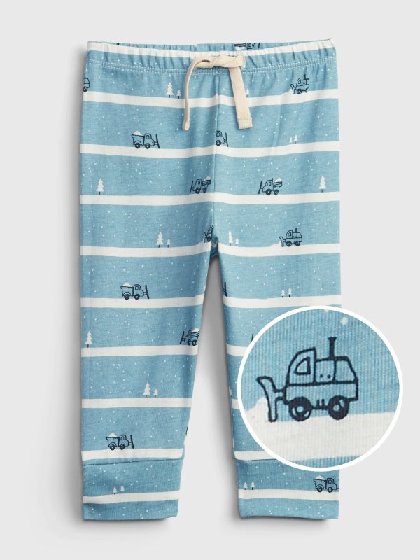 Baby 100% Organic Cotton Mix and Match Print Pull-On Pants